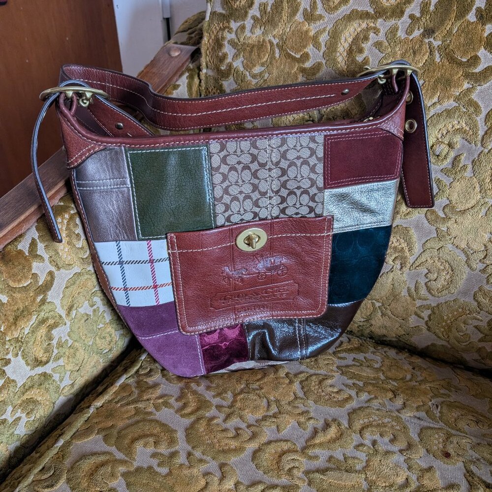 Coach Holiday Patchwork Bag
